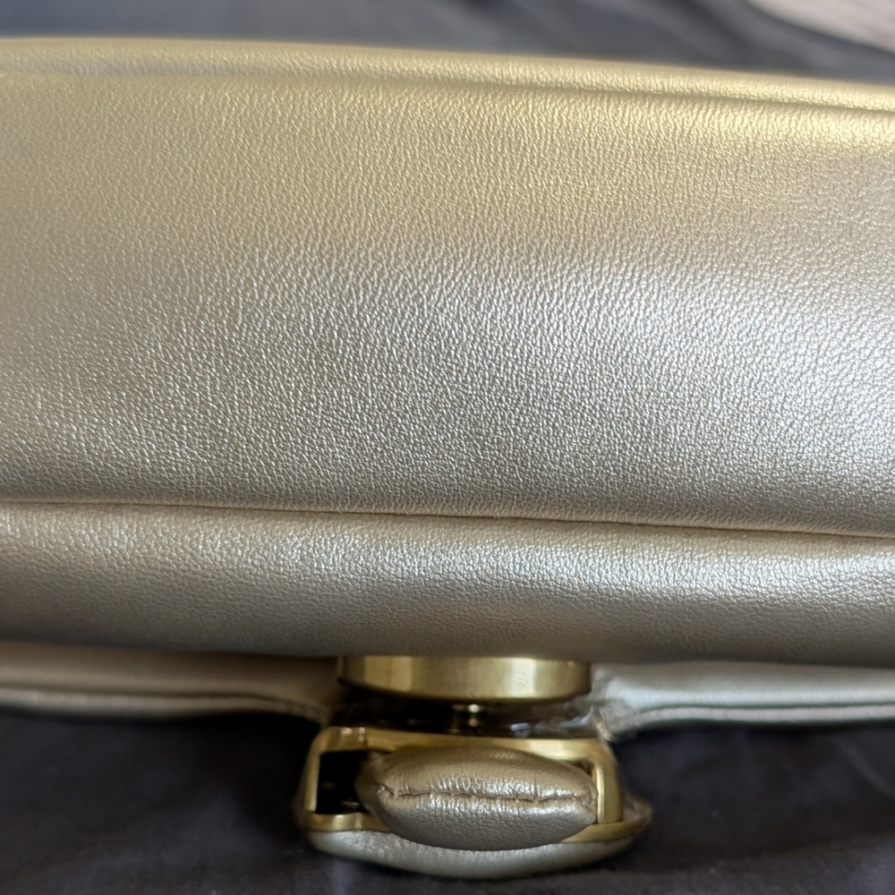 Coach Soft Pillow Tabby Shoulder Bag 18 Metallic Gold - Picture 8 of 8